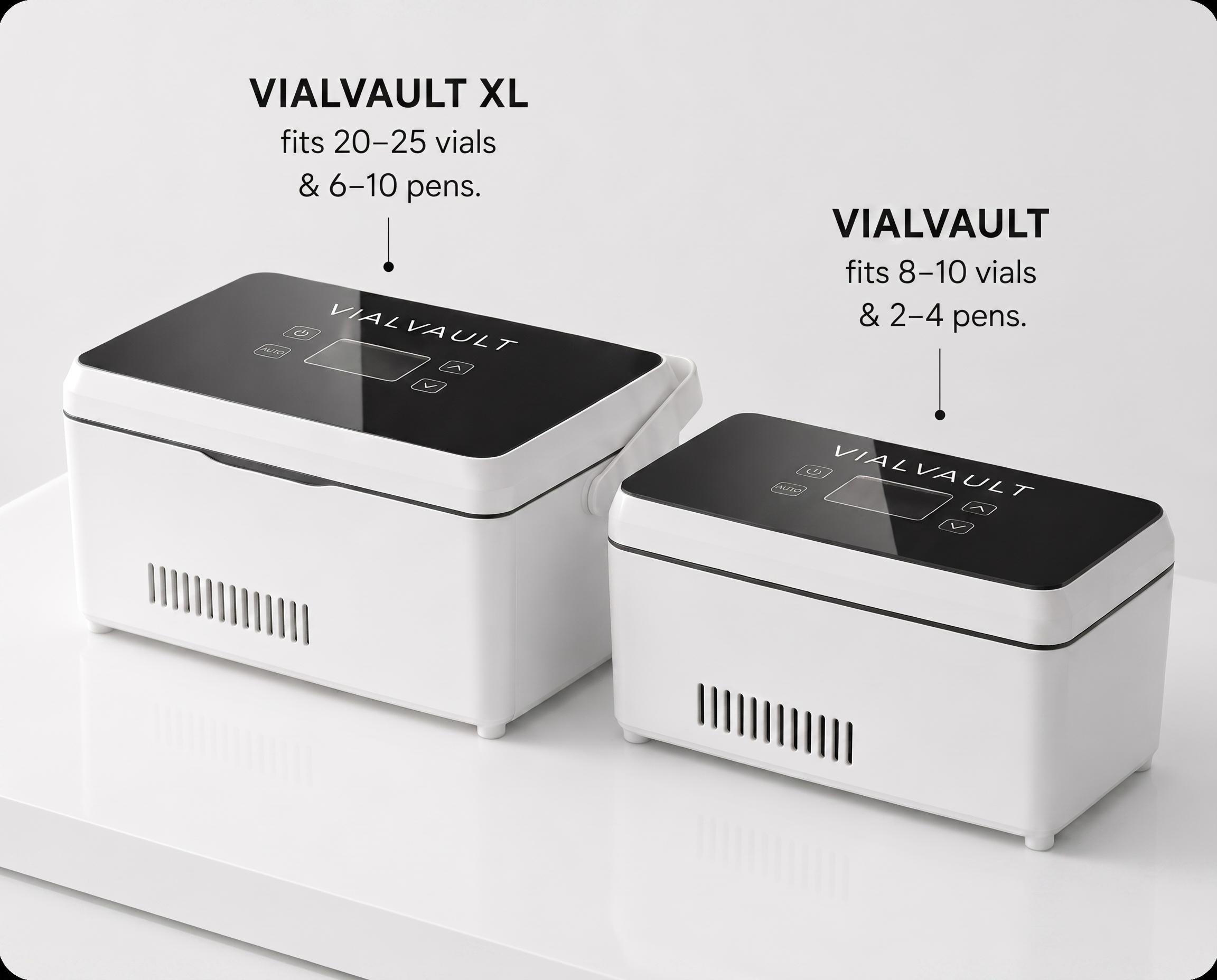 VIALVAULT and VIALVAULT XL size comparison
