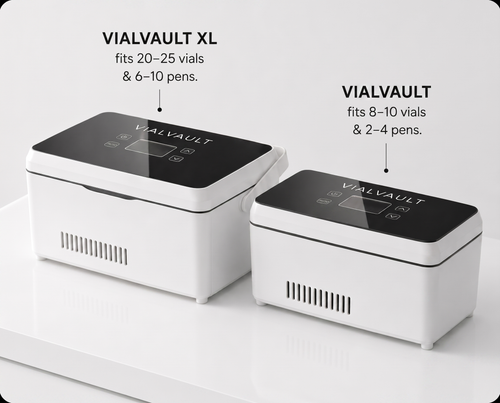 VIALVAULT and VIALVAULT XL size comparison